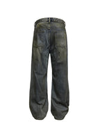 JCAESAR Bloodstain Knife Cut Denim Jeans - jcaesarclo