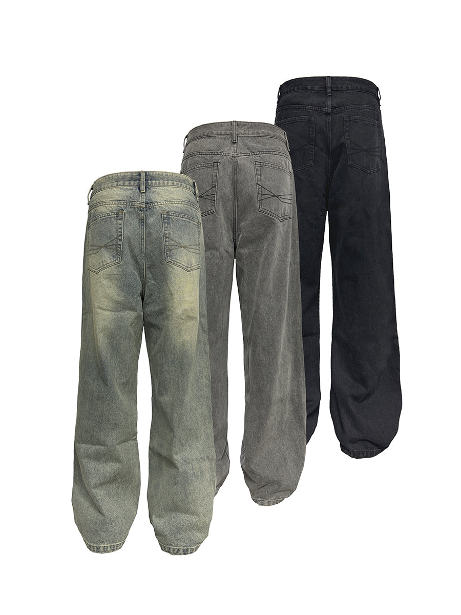 JCAESAR Classic Washed Denim Jeans - jcaesarclo