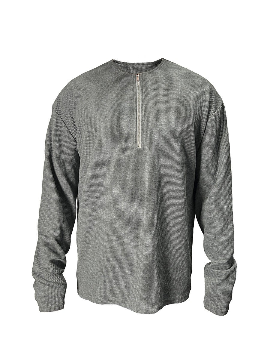 JCAESAR Faux Cashmere Zip Hoodie