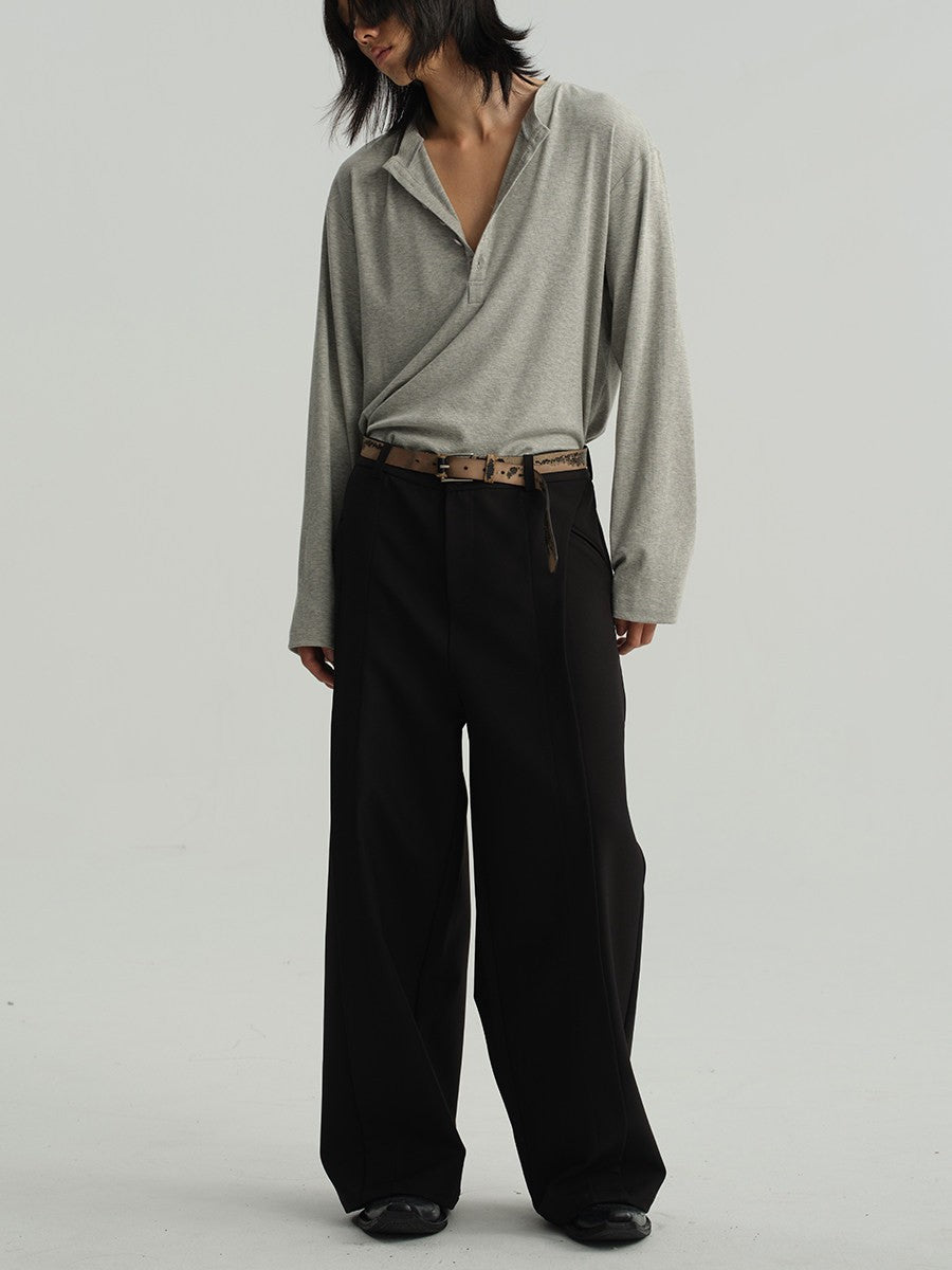 JCAESAR Henley collar long sleeve - jcaesarclo