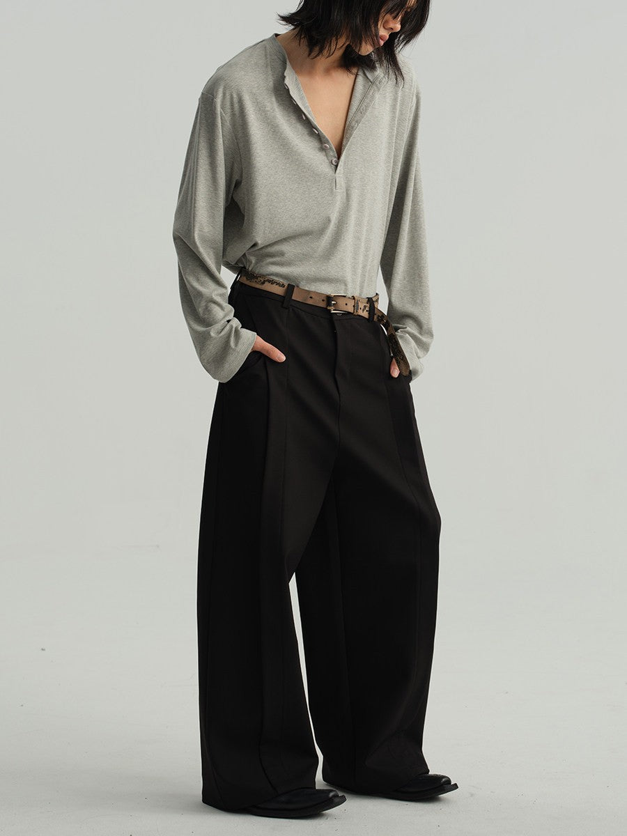 JCAESAR Henley collar long sleeve - jcaesarclo