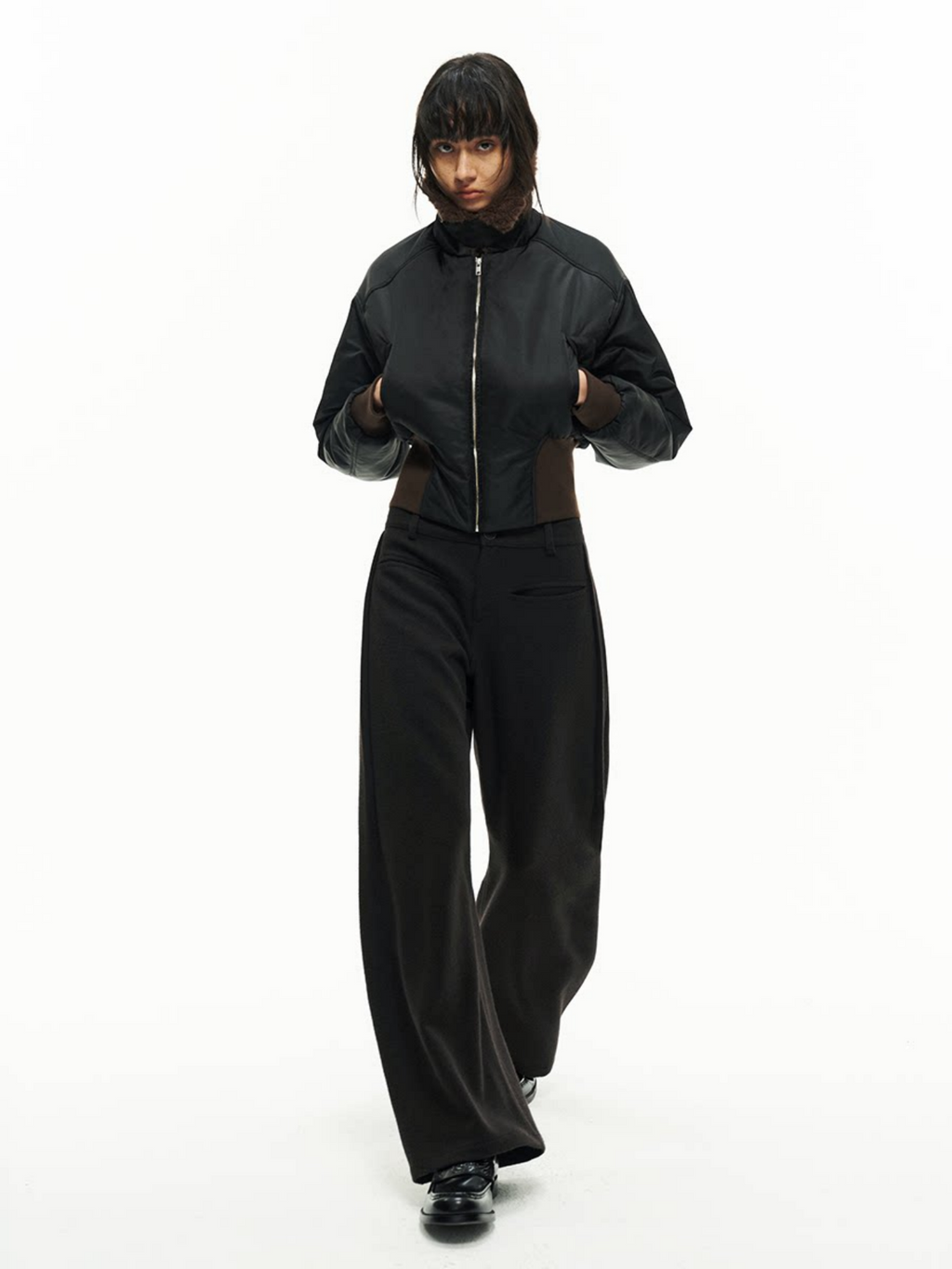 JCAESAR WOMEN ファーカラー パイロットジャケット