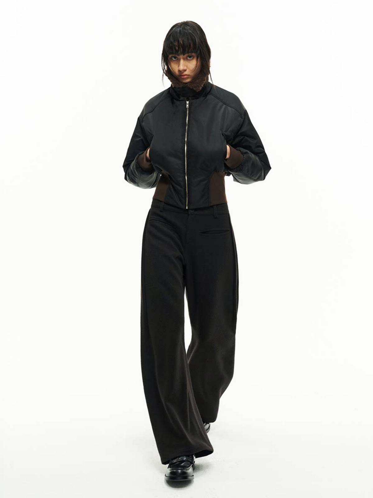 JCAESAR WOMEN ファーカラー パイロットジャケット