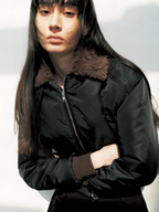 JCAESAR WOMEN ファーカラー パイロットジャケット