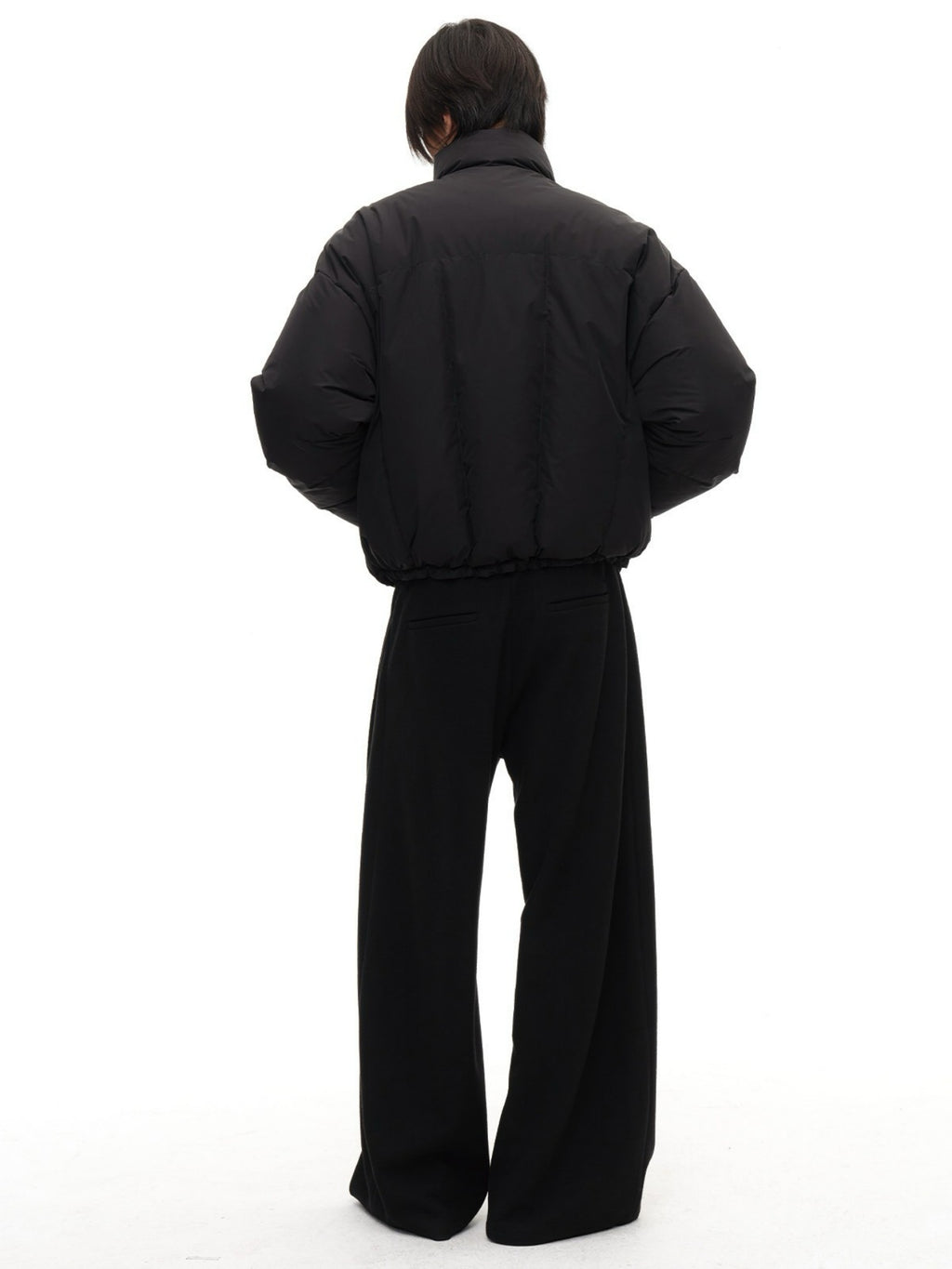 JCAESAR Curved‑Zipper Magnetic‑Closure High‑Neck Down Jacket