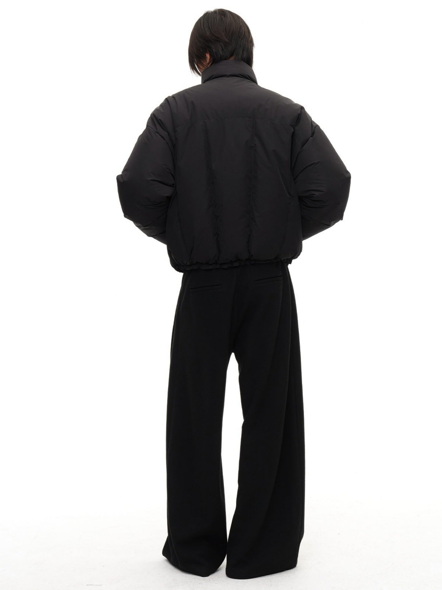 JCAESAR Curved‑Zipper Magnetic‑Closure High‑Neck Down Jacket