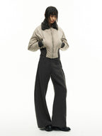 JCAESAR WOMEN ファーカラー パイロットジャケット