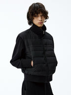 JCAESAR Vertical Thread Collar Rib Down Jacket