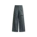 JCAESAR WOMEN Straight-Leg Cargo Pants with 3D Rectangular Pockets