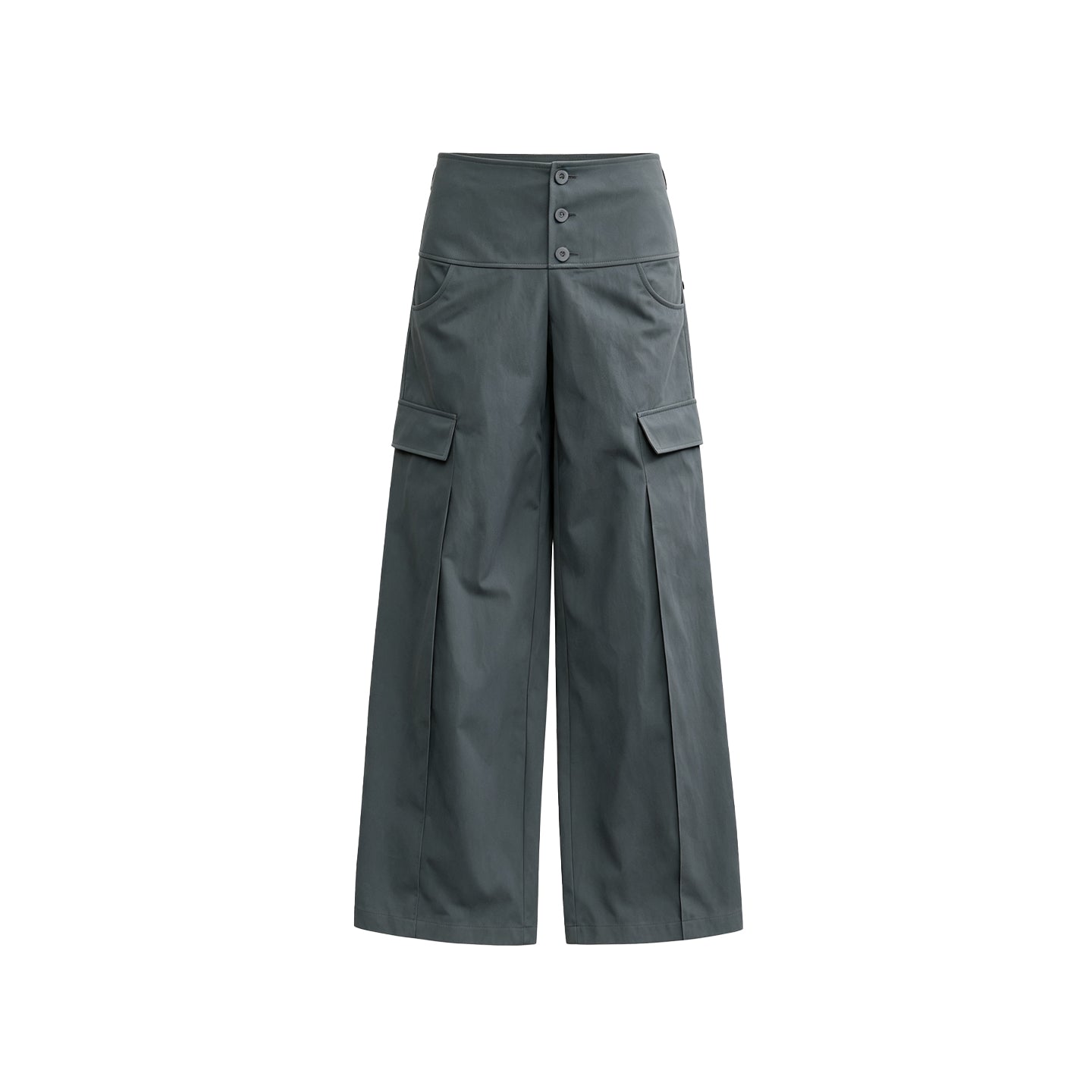 JCAESAR WOMEN Straight-Leg Cargo Pants with 3D Rectangular Pockets