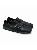 JCAESAR Full-back Wrinkled Leather Slippers