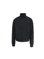 JCAESAR Heathered High‑Neck Cardigan Sweater