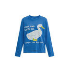 JCAESAR WOMEN Goose‑print long‑sleeve shirt
